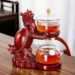 Creative Automatic Teapot Tea Infuser Tea Make Magnetic Water Diversion Heat-resistant Kungfu Tea Drinking Chinese Glass Tea Set