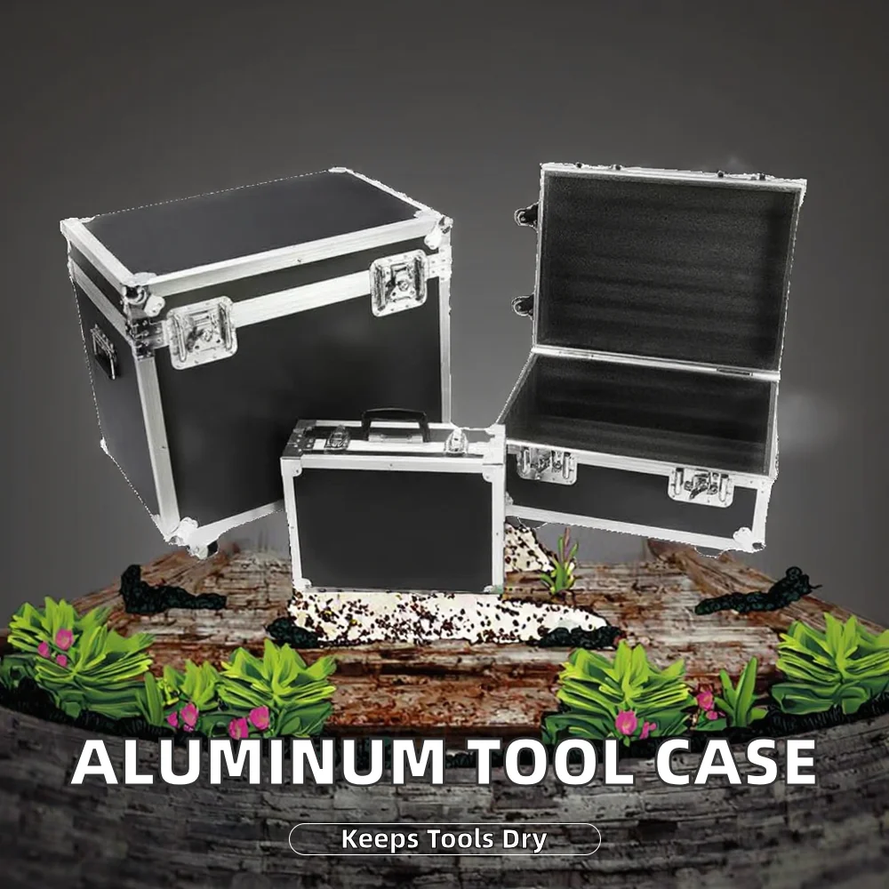 Aluminum Flight Case, IP67 Aviation Tool Storage Case, Rack Mount Flight Case, 4U 6U 8U 14U 16U 20U Customizable Case