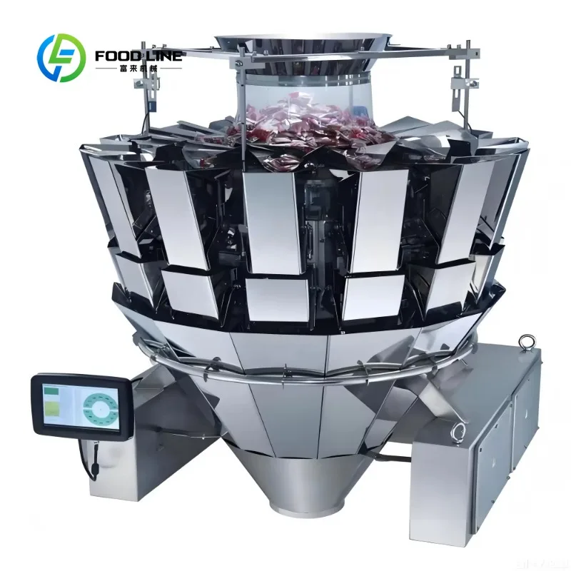Customized Fully Automatic Potato Chips Packaging Line 304 Stainless Steel Nitrogen Gas Filling Plastic Bag Packing Machine