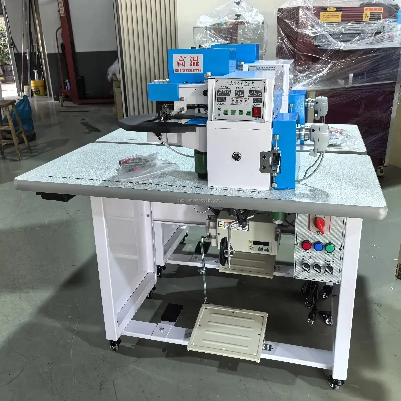 Bags and Suitcases Notebook Automatic Gluing Folding Machine Leather Upper Hot Melt Leather Edge Folding Machine Gluing Machine