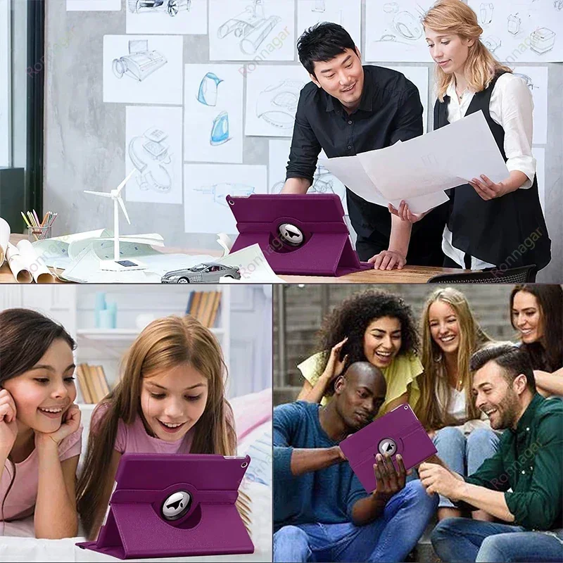 Para iPad 10.a generación funda 2022 8a 9a 7a 10,2 para iPad Pro 11 Air 5 4 3 Mini 6 4 5 iPad 2 3 5a 6a 9,7 funda giratoria 360