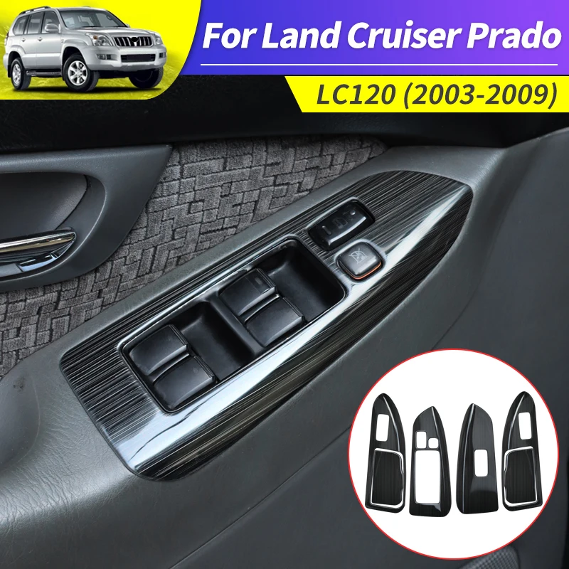 

2003-2009 For Toyota Land Cruiser Prado 120 Modified Glass Control Button Panel Lc120 Door Handle Anti-Scratch FJ120 Accessories