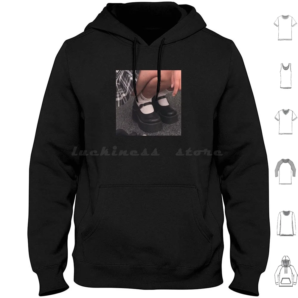 So Cute Sudadera con capucha de algodón de manga larga Estilo de moda Estética Tumble Vintage Love Cute Alt Glam