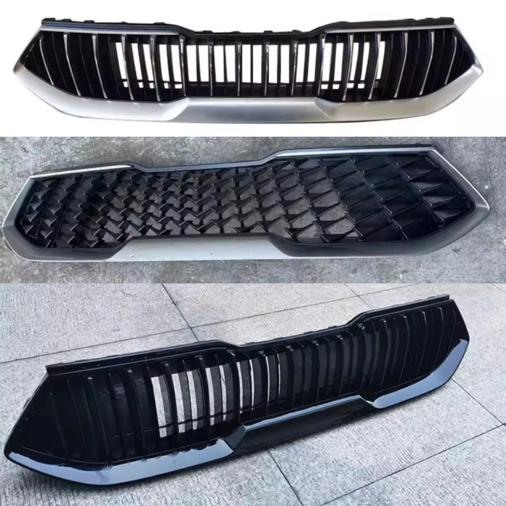 Chrome Grille Gloss Black Radiator Grill for Kia K3 Cerato 2019-2021 Modified New Style Mask Net Car Accessories