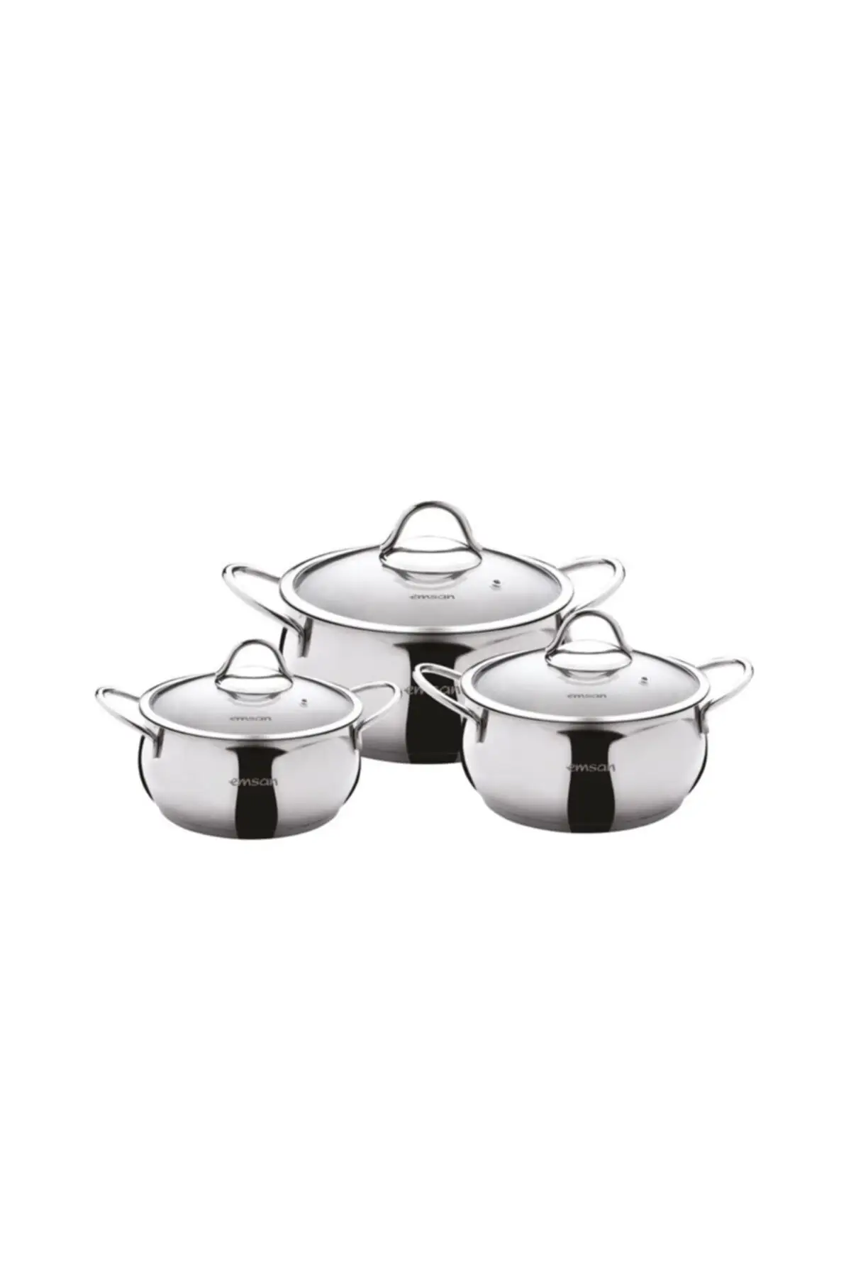 DOLBOVI Cemre 6 piece Midi stainless steel Cookware Set Cookware Set Cookware