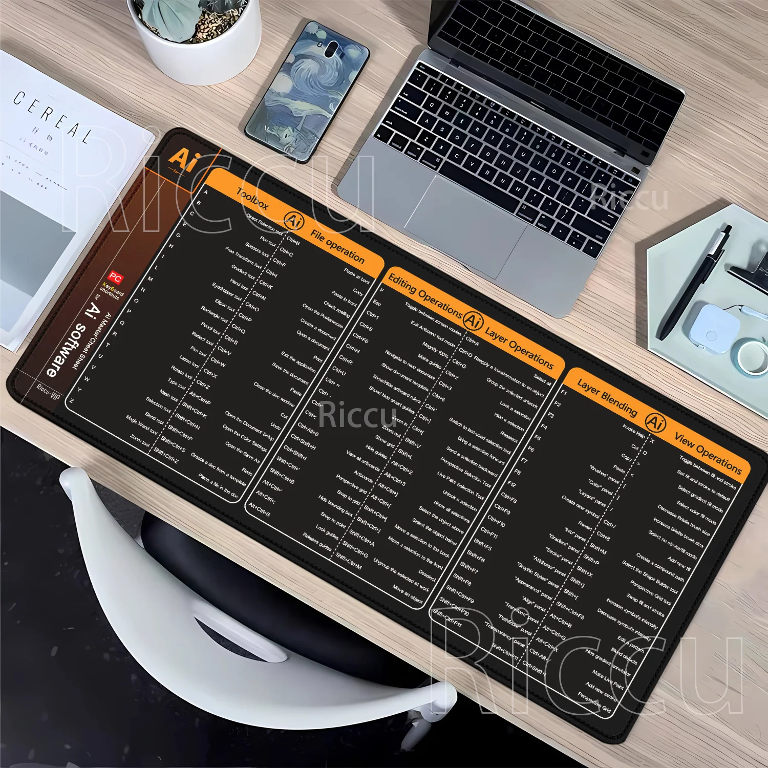 

Большой коврик для мыши с горячей продажей, расширенный, для программного обеспечения AI Final, для офиса, для клавиатуры и мыши, игровой, с HD-печатью, XXL, настольный коврик