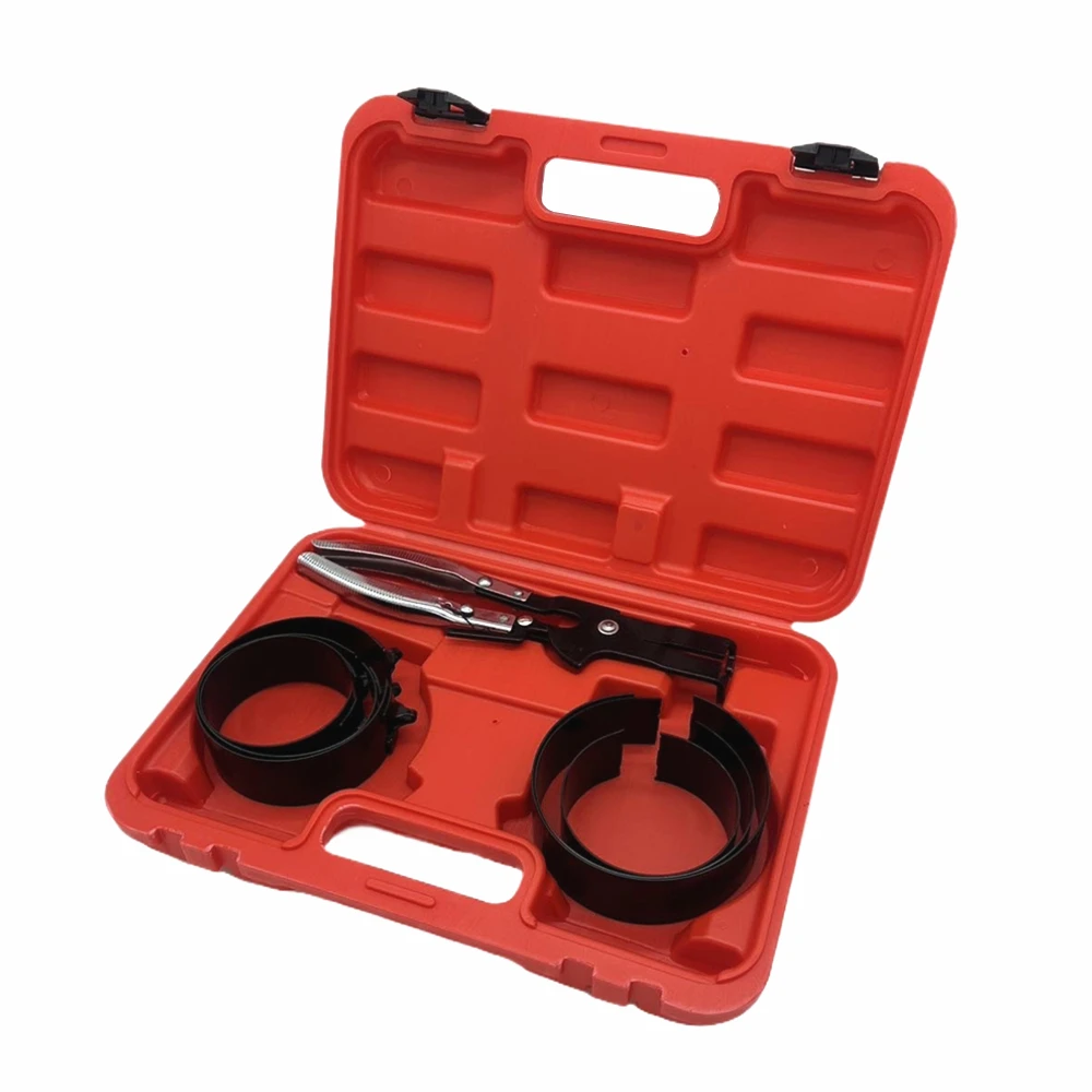 Piston Ring Set Universal Fit 6 Band Size Piston Installer Repair Pliers Auto Maintenance Tool Metal