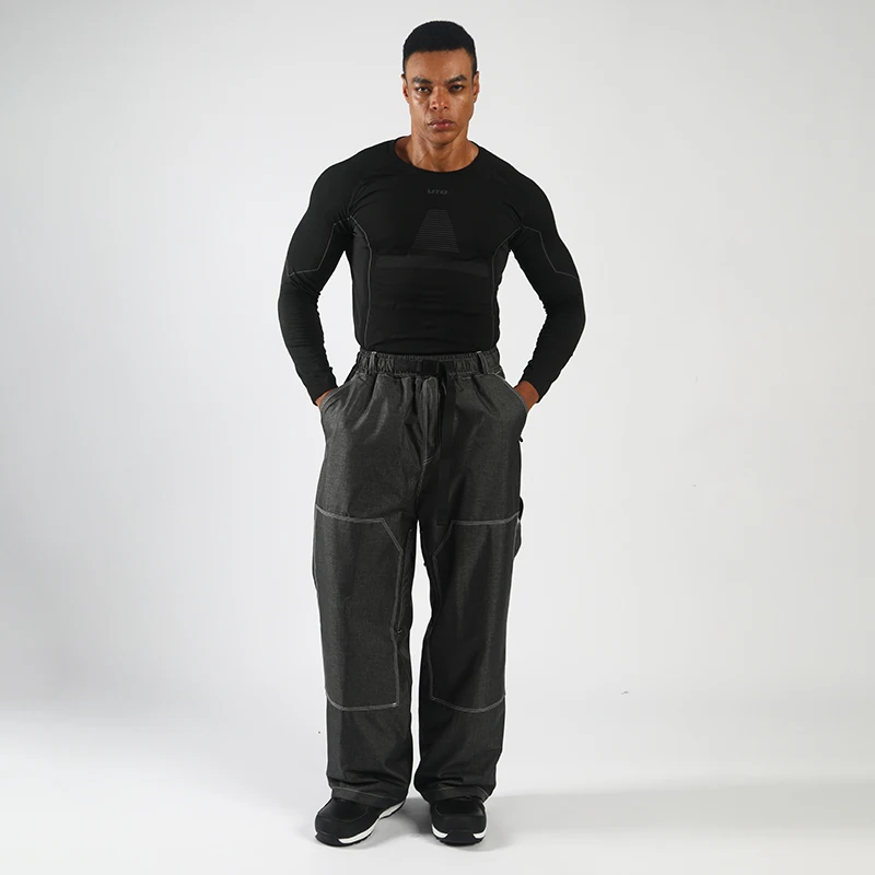 

Новые зимние ветрозащитные водонепроницаемые зимние брюки, мужские уличные теплые износостойкие брюки для сноуборда, женские одинарные двухбортные лыжные брюки