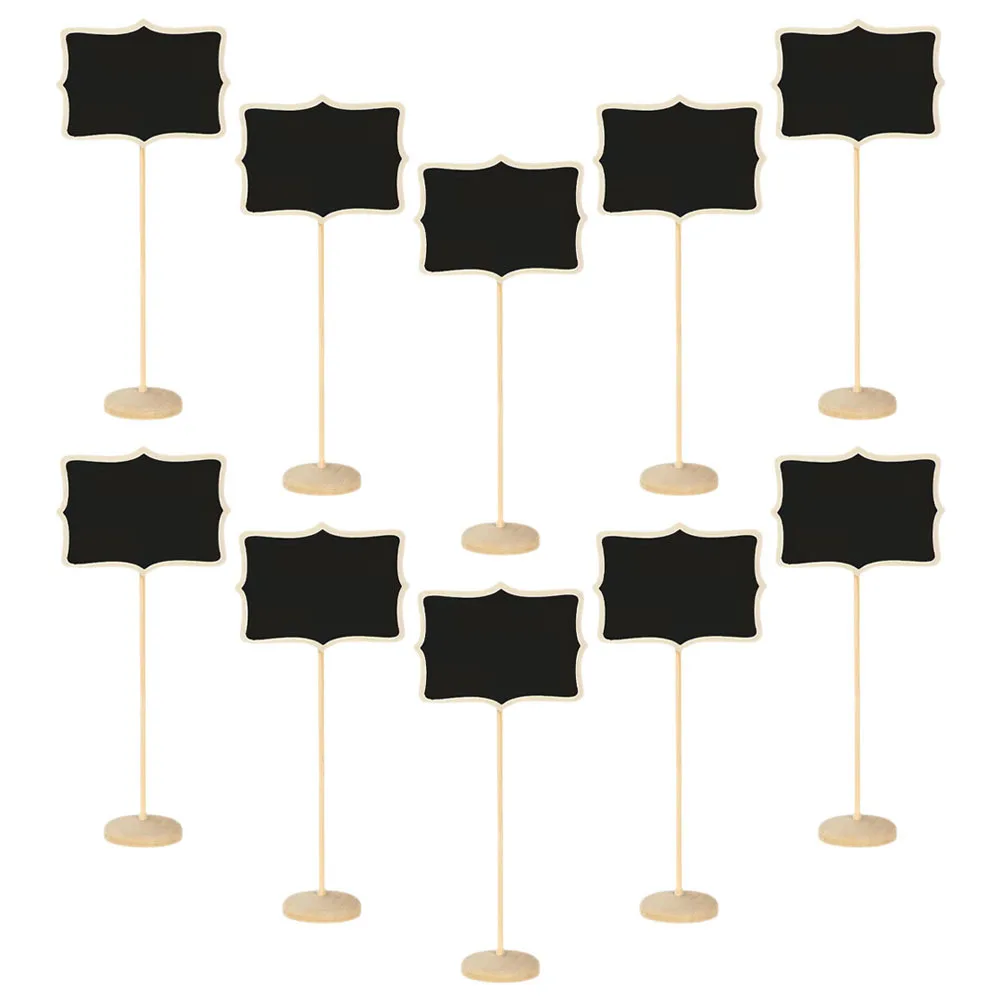 10 قطعة السبورة الصغيرة تسجيل منضدية مذكرة مجلس قابل للمسح رسالة المجلس للمنزل فندق ديكور السبورات الصغيرة تسجيل #4