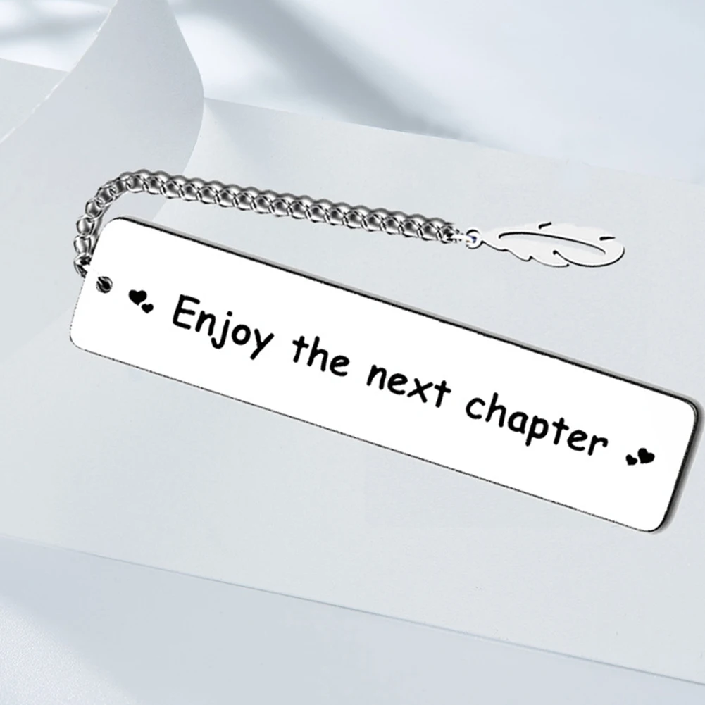 Teacher Metal Bookmark Enjoy The  Chapter Happy Retirement Gifts Christmas With Chain Nurse Coworker Leaving For Book Lovers