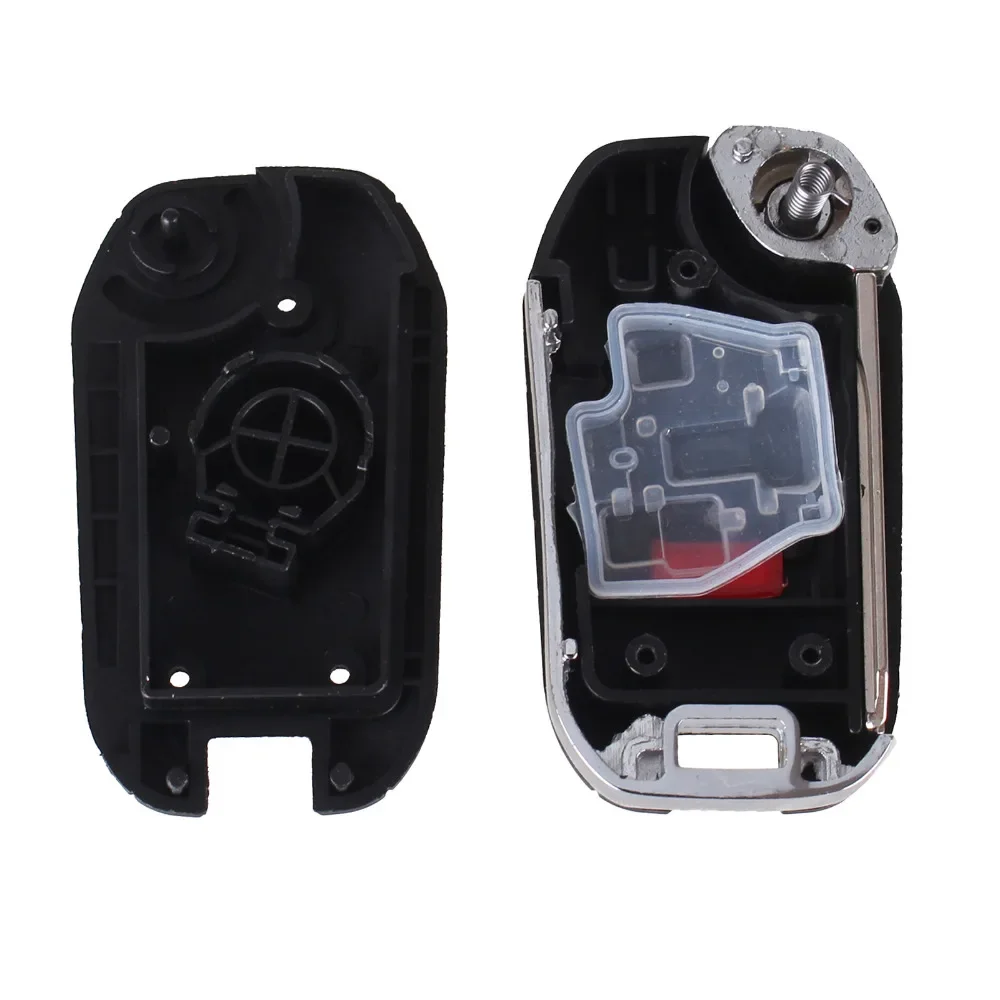 KEYYOU New 4 Buttons Uncut Blank Remote Flip Folding Key Shell Case Fob for Nissan Altima Maxima Sentra Versa