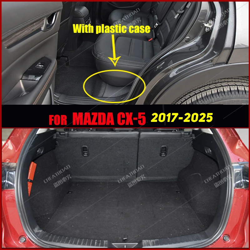 For Mazda CX-5 2017-2025 24 23 22 21 20 19 18 Car Floor Mats Car Trunk Mat Foot Pads Carpet Accessories