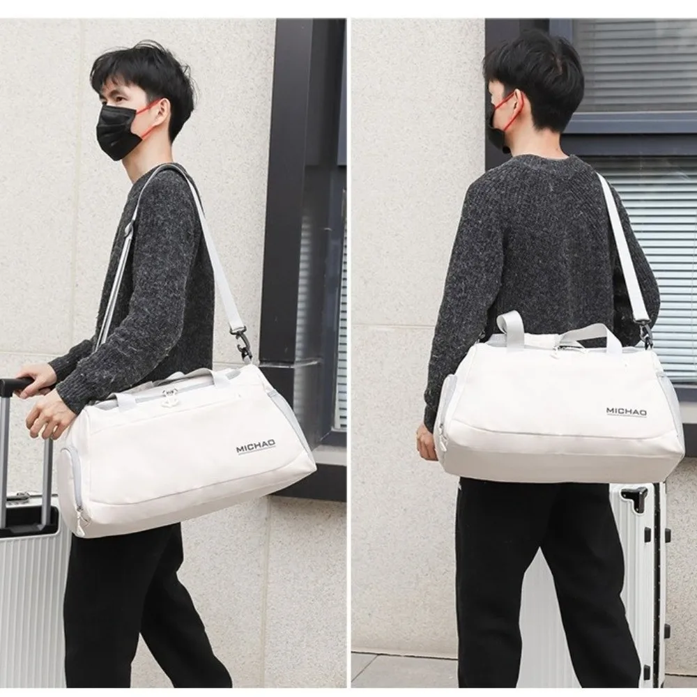 Wet Dry Separation Travel Duffel Bag Large Capacity Durable Fitness Handbag Shoes Compartment Waterproof Travel Luggage Bag