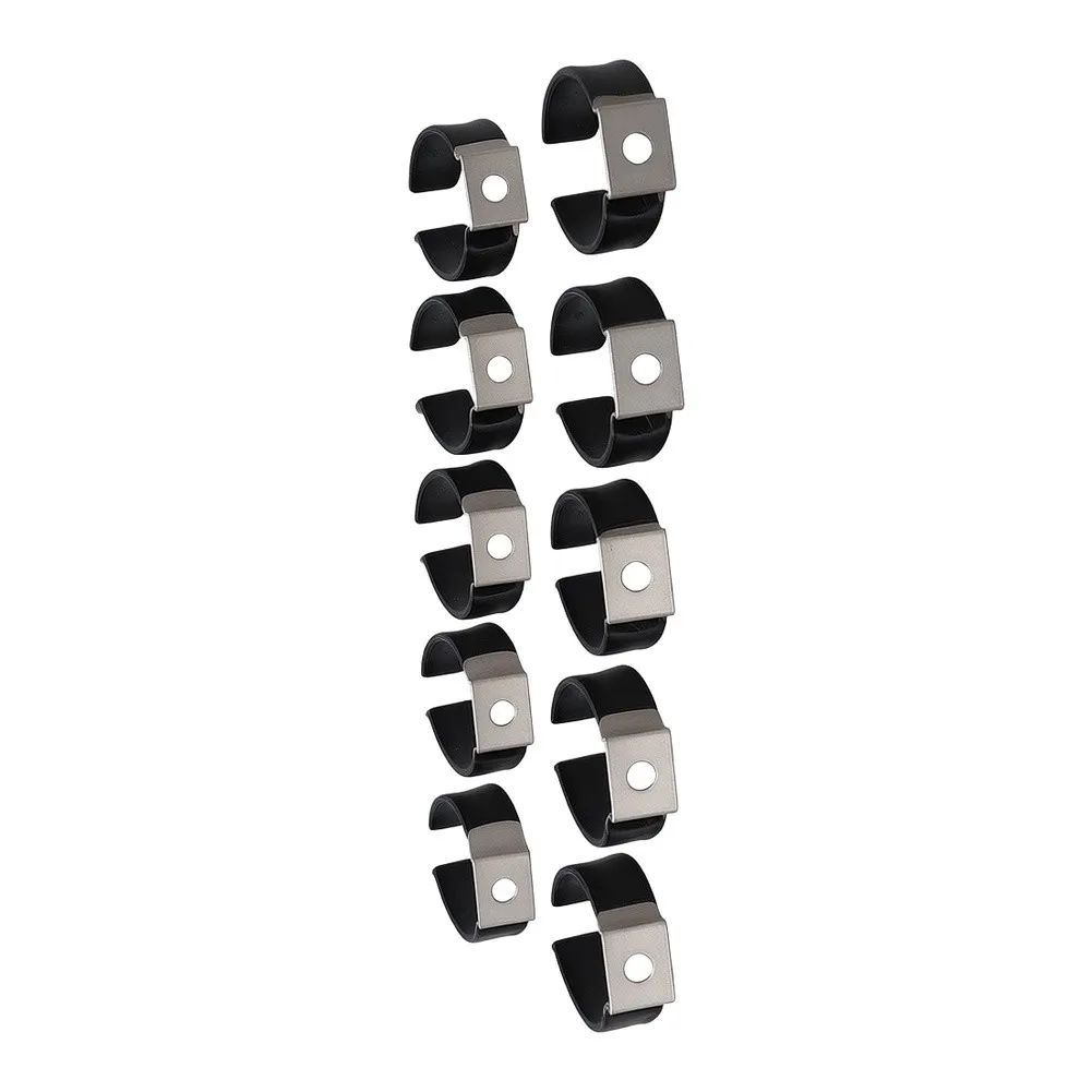 Stainless Steel U-Clamp Mounting Brackets 10 Pack for LED Tube Light Applications Requiring Reliable Mechanical Holding