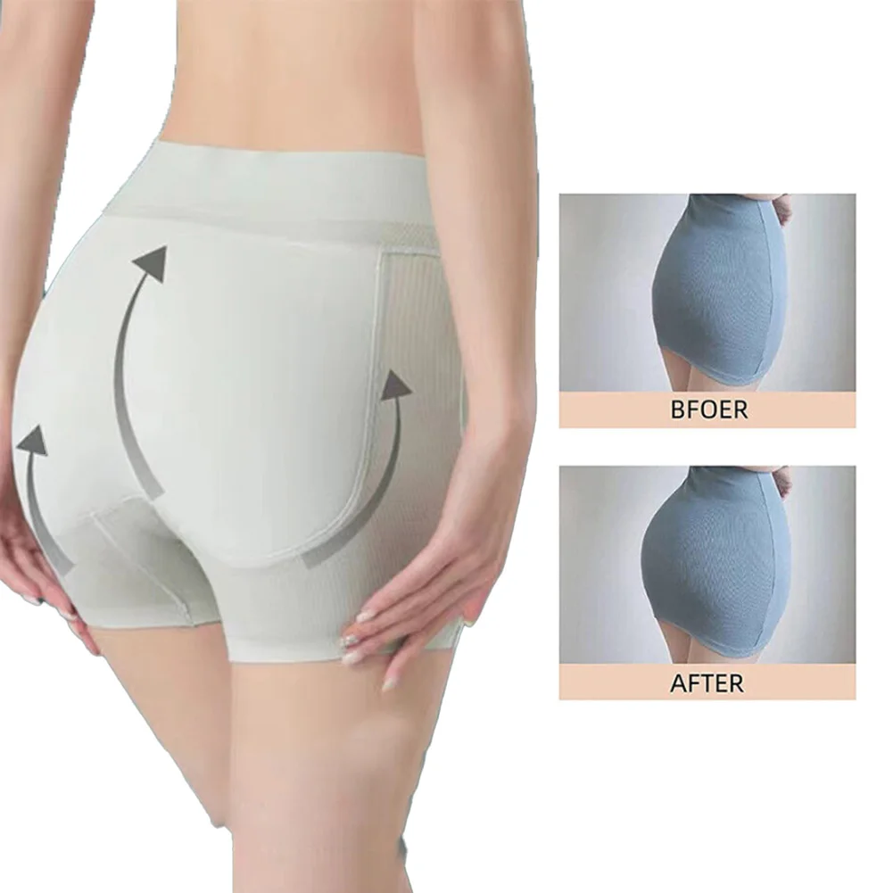 Women Sexy Boxers Fake Ass Butt Lifter Hip Underwear Enhancer Buttock Padded Shaper Panty Solid Seamless Underpants Breath Pants