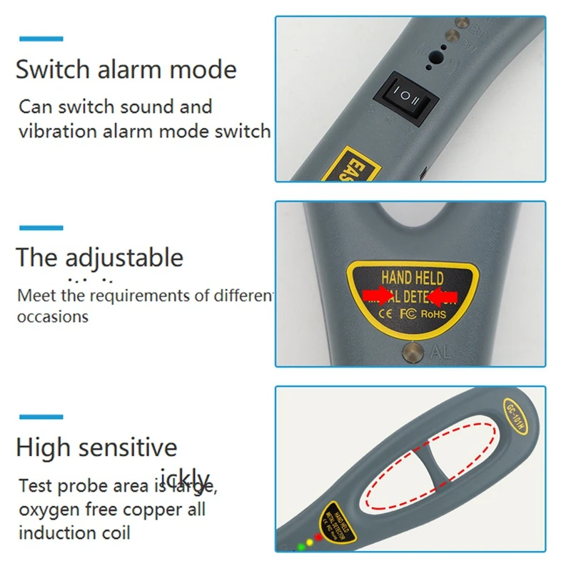 Professional GC-101H Metal Detectors Handheld Security Instrument High Sensitivity Scanner Finder Instrument