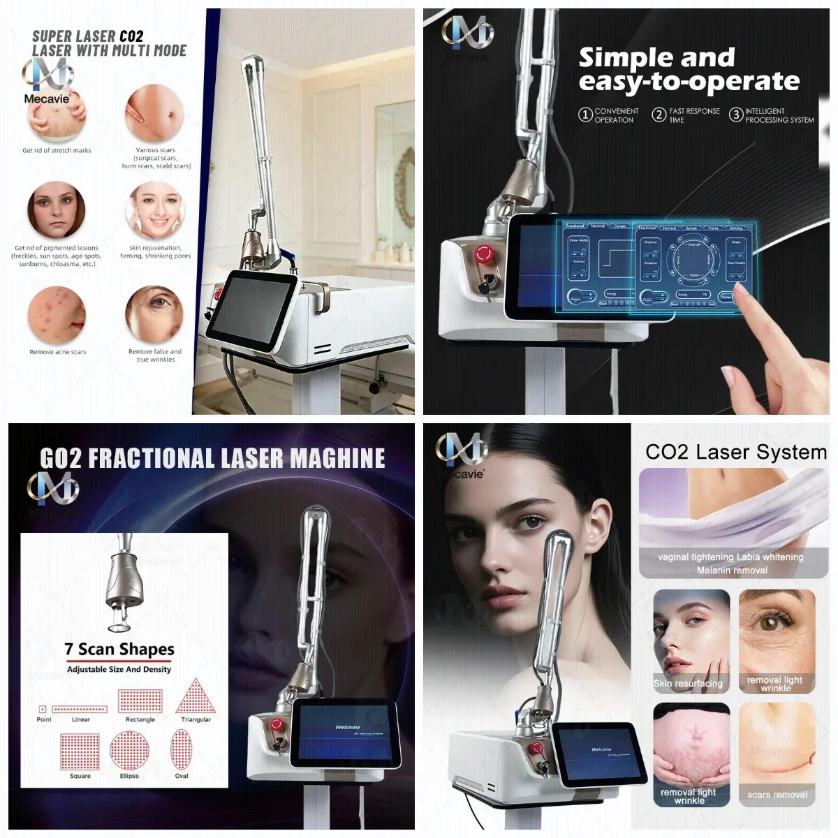 2026 Factory Price Desktop Fractional Co2 Fractional Face Beauty Laser Vaginal Tightening Machine