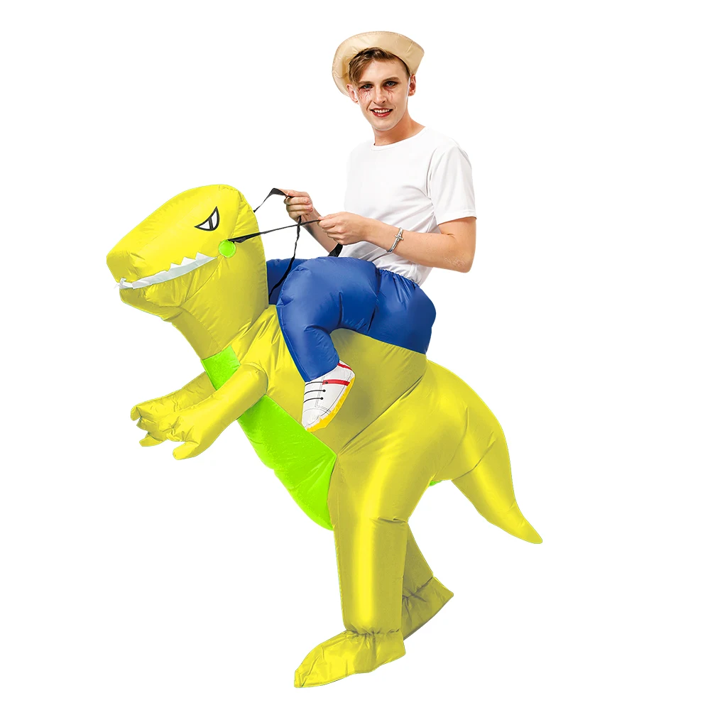 Costume de dinosaure gonflable animal pour enfants, cosplay de fête pour garçons et filles, robe de dinosaure trempée pour adultes, hommes et femmes