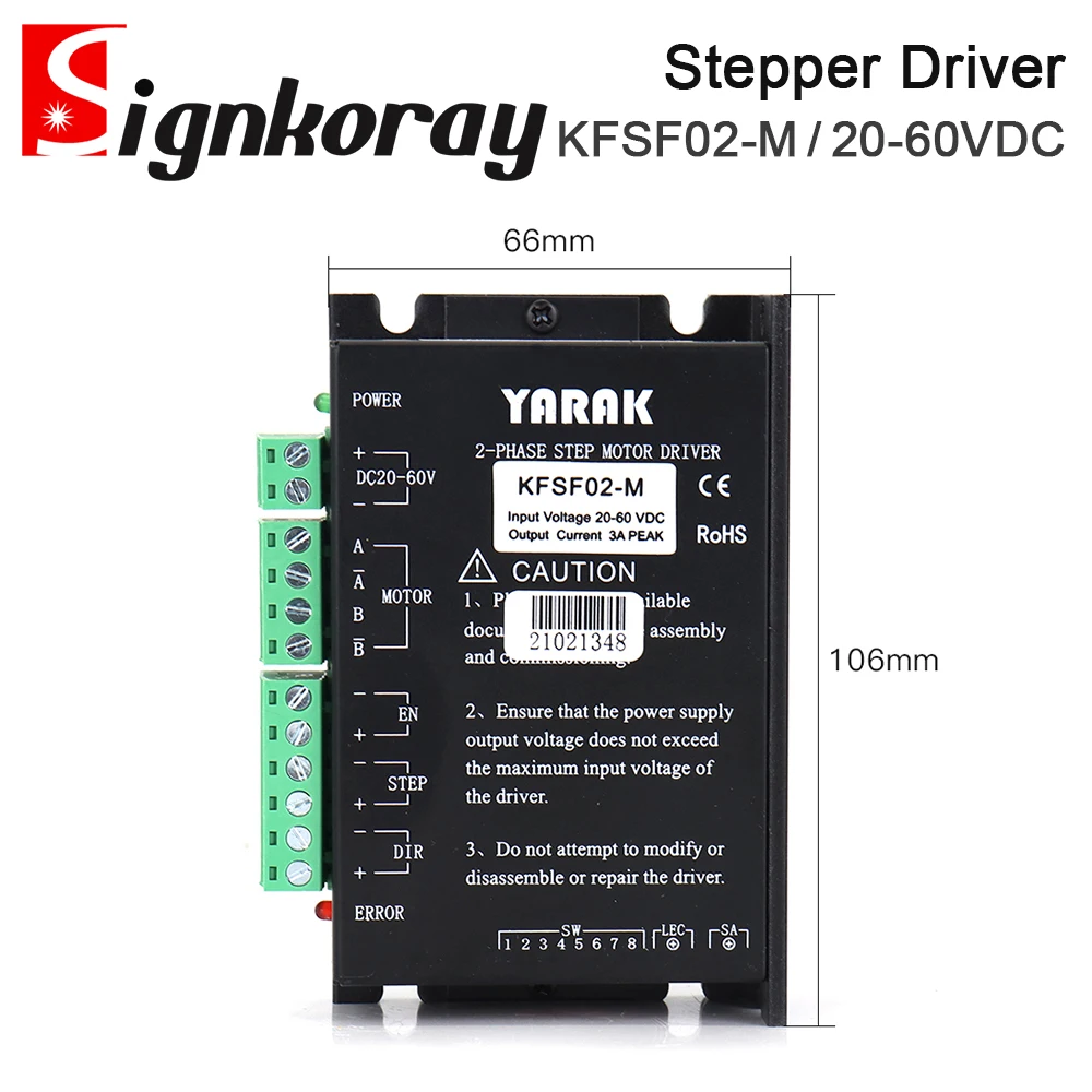 Imagem -02 - Signkoray Yueming Stepper Motor Driver Gravação a Laser e Máquina de Corte Yarak Kfsf02-m em Vez Y2s3060-m