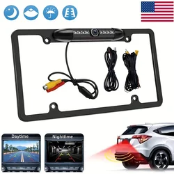 US License Plate Frame Rear View Backup Camera IR LED Night Vision Reversing camera for Car SUV Pickup