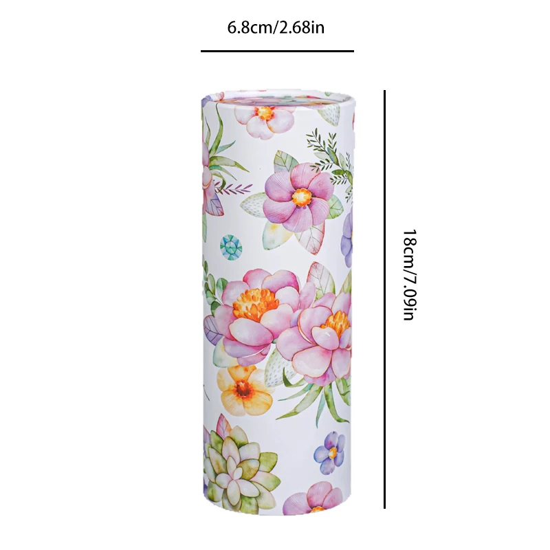 2-roll floral car tissue tube-cylindrical pink floral pattern,car seat wiping paper,including facial tissue,very suitable for ho