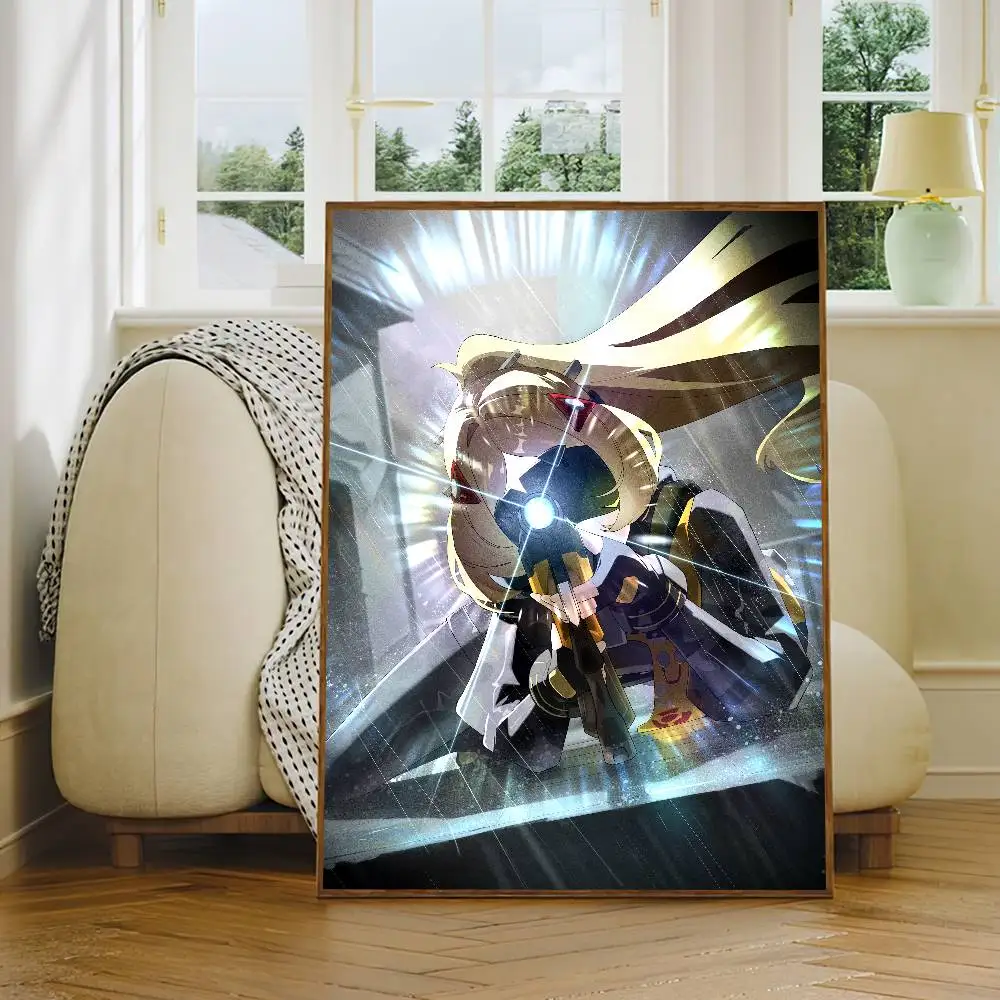 Game Zenless Zone Zero Trigger Poster Self Adhesive Decoration Bedroom Home Wall Sticker Prints Painting Living Room Office