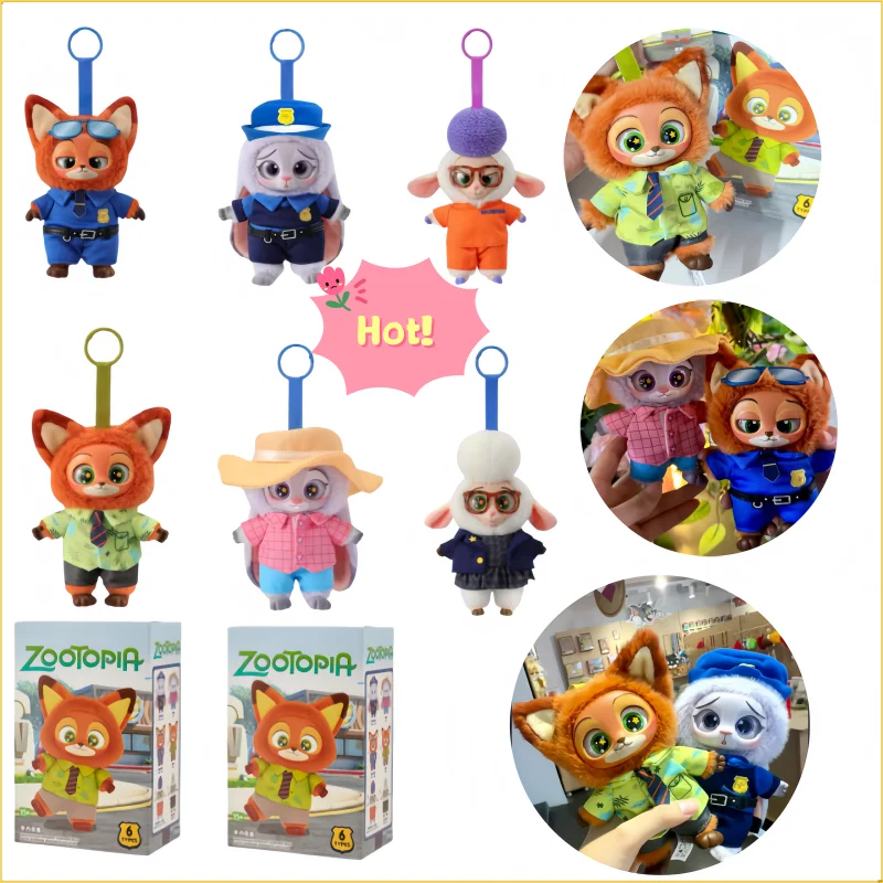 

Новинка 2025, оригинальная Зверополис, Джуди, Ник, слепая коробка, модель орнамента, мультяшная милая фигурка Ника, игрушки-сюрпризы, коллекционная кукла, подарок на день рождения