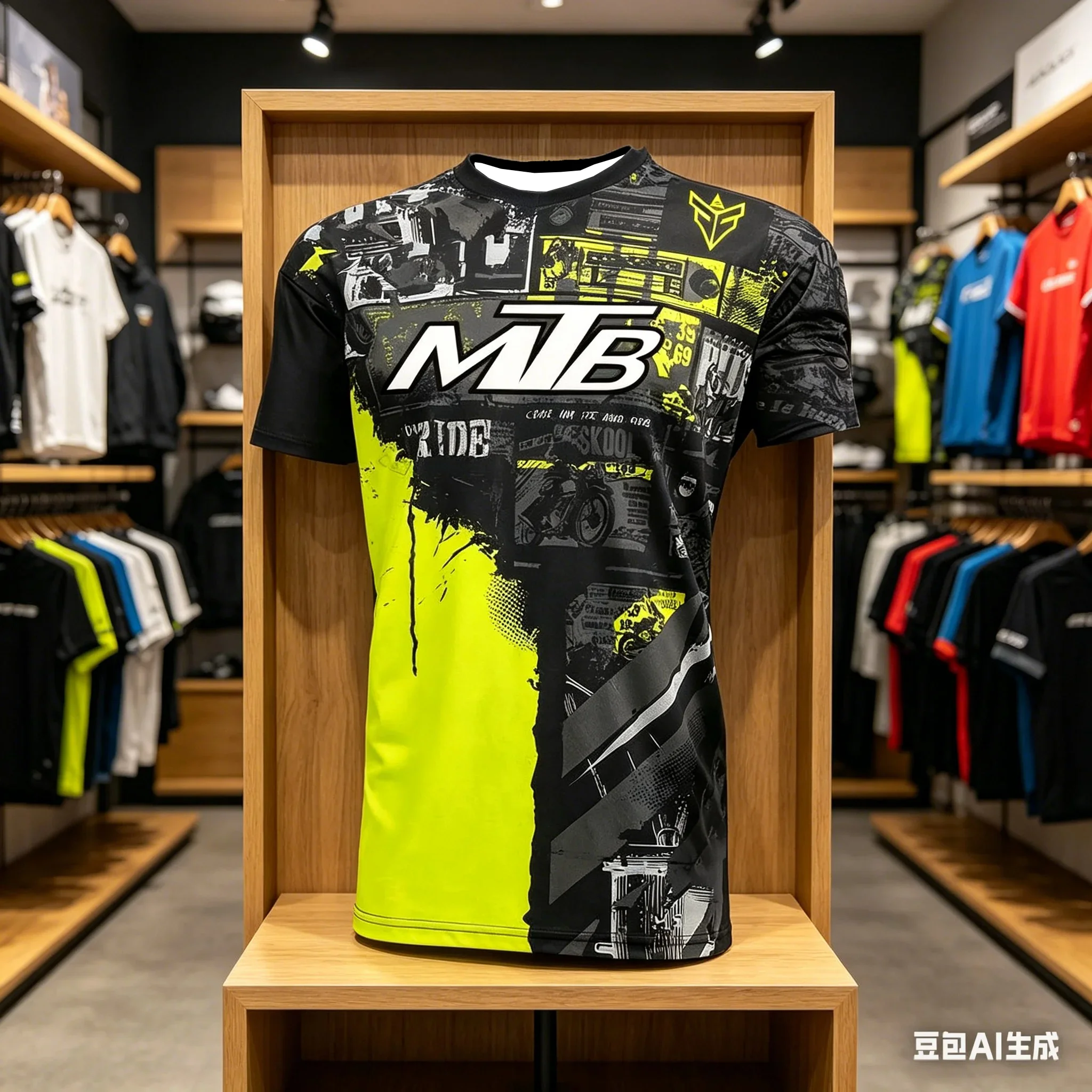 26 Mountain Biking Apparel, Motorcycle Shirts, Off-Road Short-Sleeve Outdoor Sports Gear (Family/Parent-Child Sets) Crew Neck