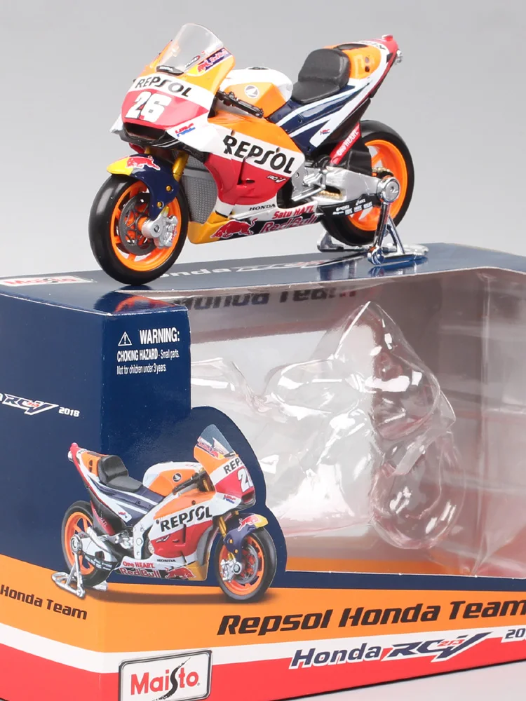 AliExpress Kids 1/18 Maisto Honda RC213V Repsol #26 Dani Pedrosa 2018 GP Racing Motorcycle Model Bike Toy Vehicle Miniatures Collectibles