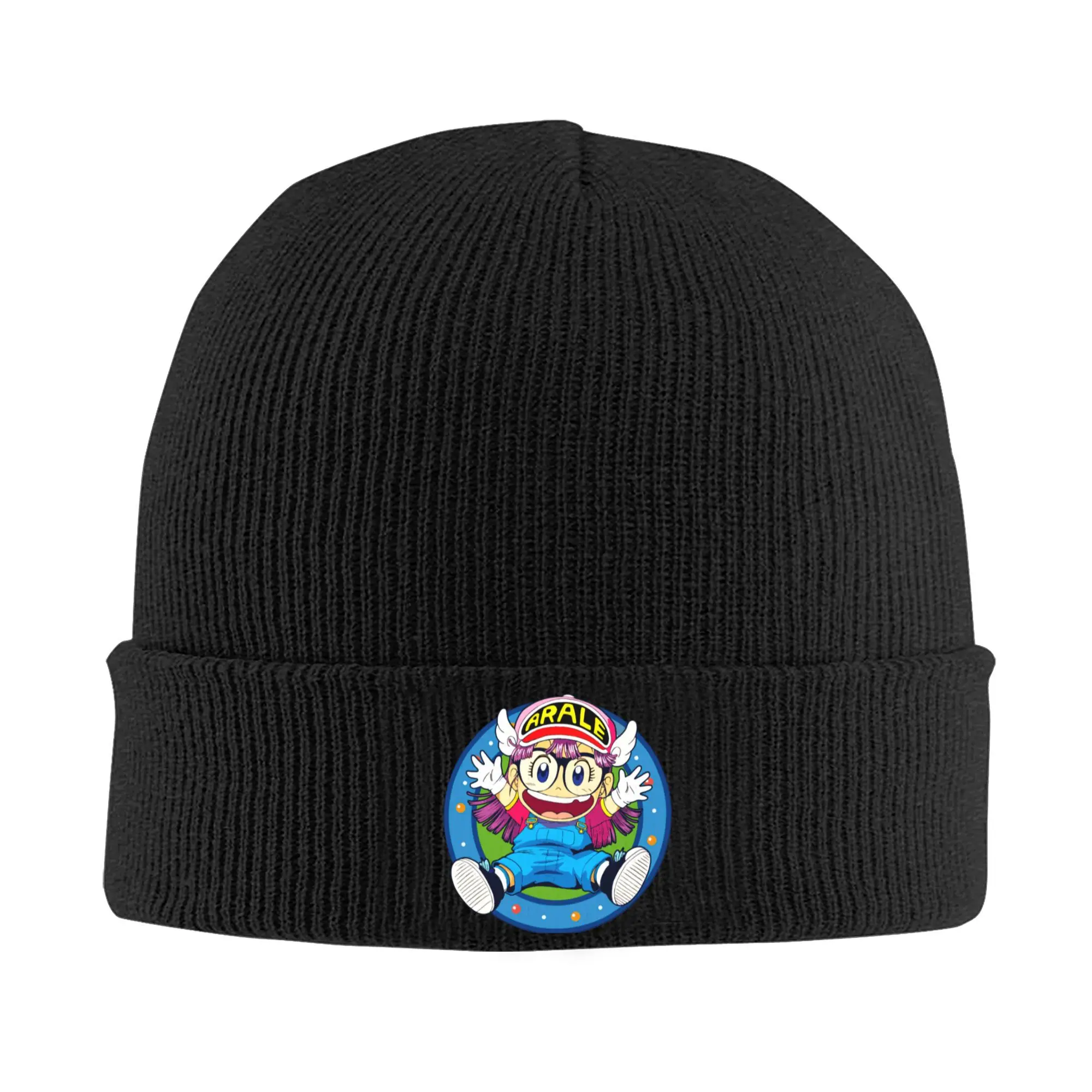 Dr. Slump Knitted Hat for Women Men Beanie Winter Hats Acrylic Arale Norimaki Warm Cap