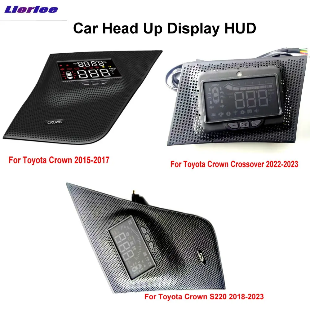 

For Toyota Crown Crossover S210/S220 2012-2024 OEM HUD Car Head Up Display Windshield Projector Alarm System Auto Accessories