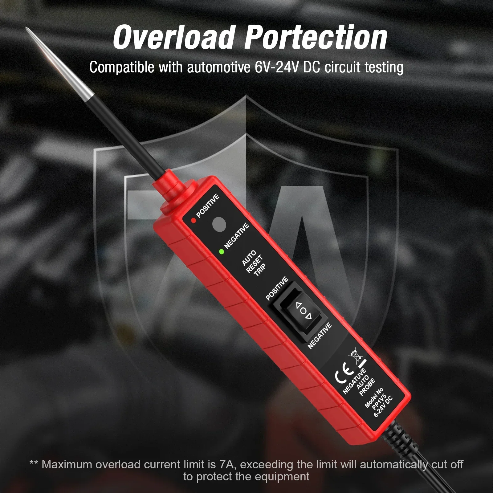 Meagkka Power Circuit Probe Tester, 6-24V Automotive Circuit Tester, Auto Electrical System Test Tool DC Digital Voltage Short Finder Car Truck Circuit Test Pen Meagkka Power Circuit Probe Tester, 6-24V Automotive Circuit Tester, Auto Electrical System Test Tool DC Digital Voltage Short Finder Car Truck Circuit Test Pen