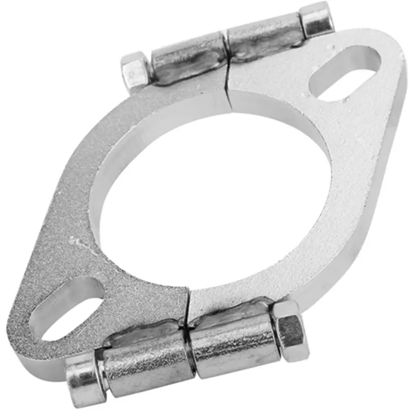 【Top Sale !!】For Car For Motorcycle Exhaust Flange Repair Replacement Kit 2Pcs 2.5 Inch Flat Split Flange With Screw Bolts