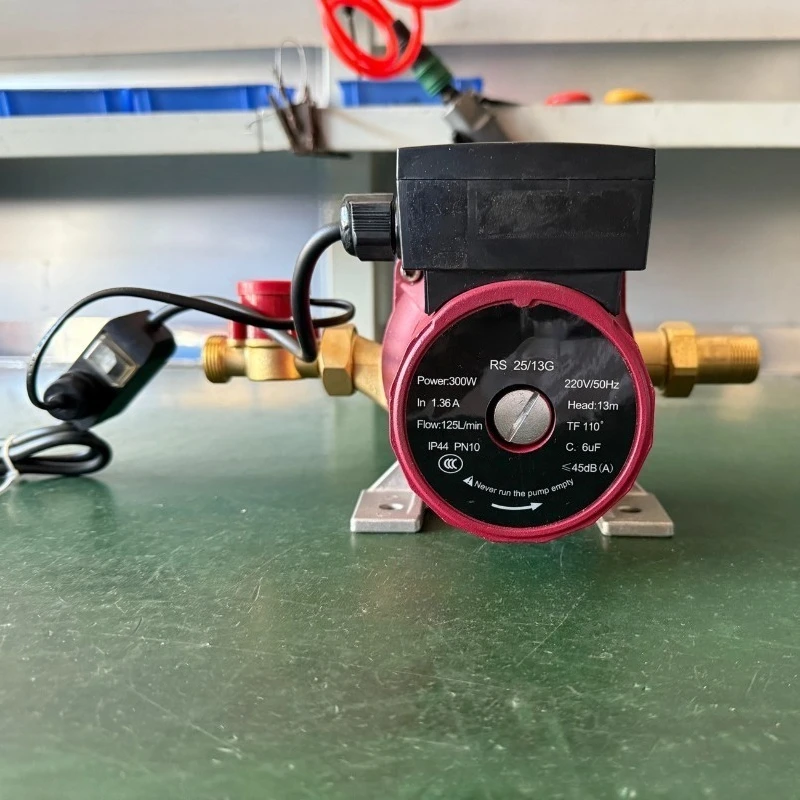 127V/220V 350W Automatic Circulating Canned Pump, Three-Speed Adjustable Heating Booster Pump with EU Plug for Wall-Hung Boiler