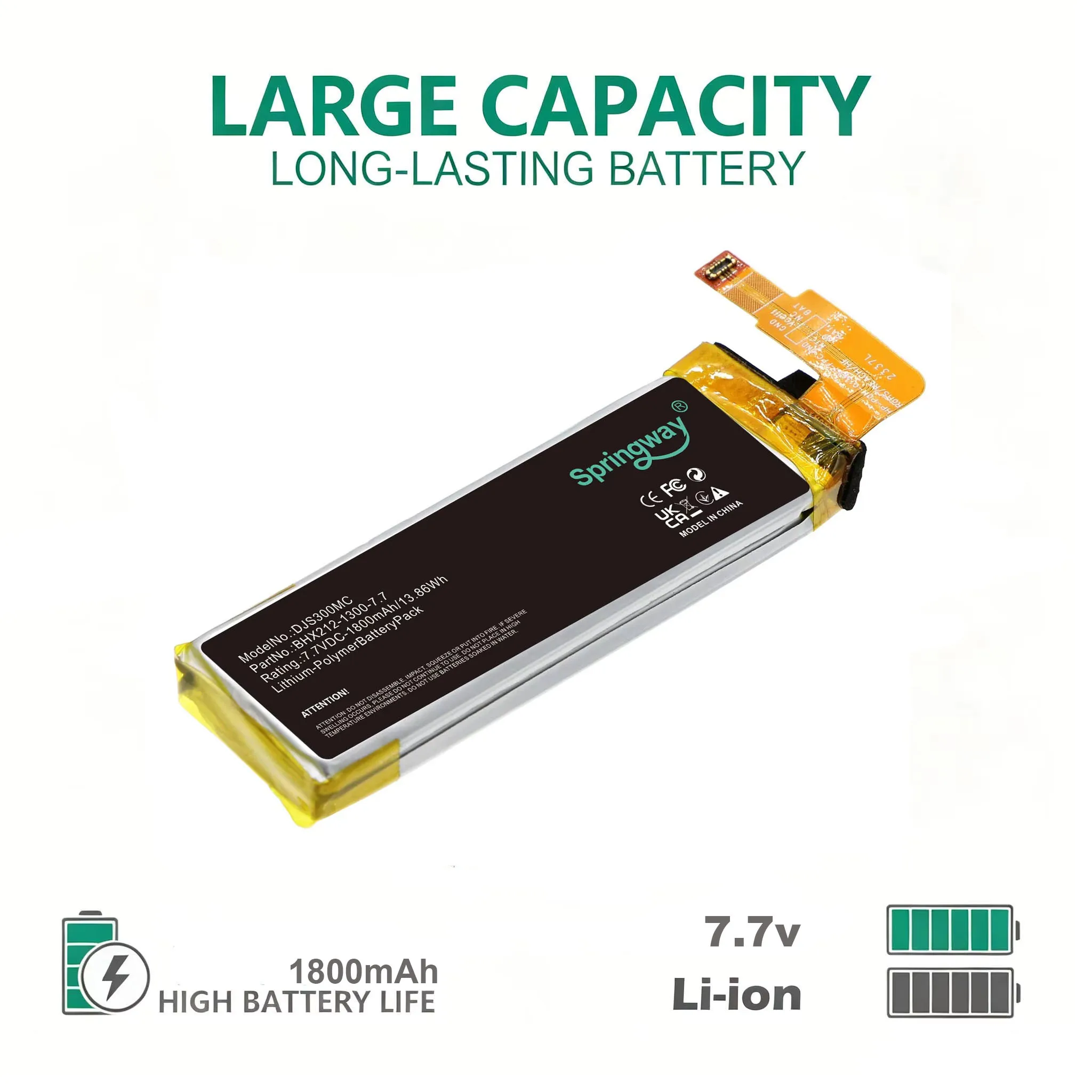 Camera 1800mAh Li-Polymer Battery For DJI Osmo  Pocket 3 BHX212-1300-7.7