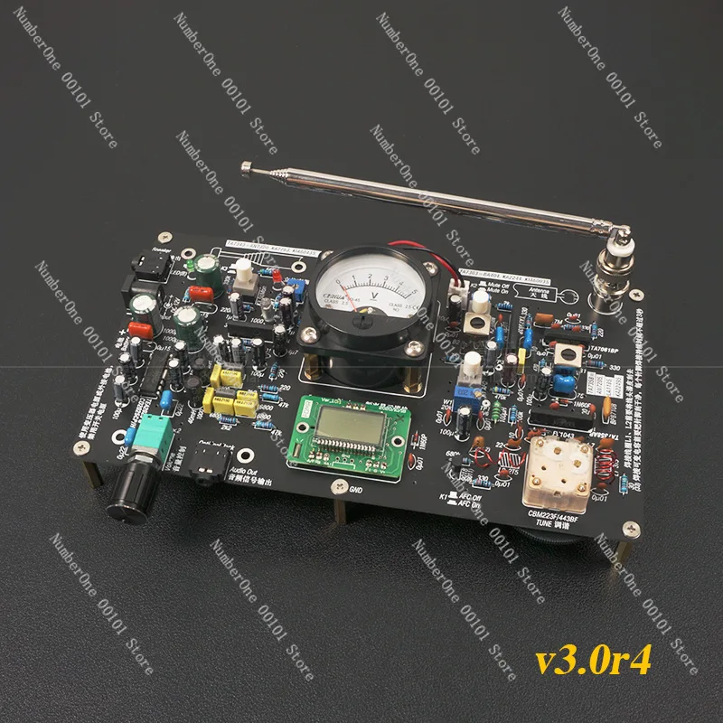 FM7303 FM Stereo Radio Board Assembly Kit Electronic Manufacturing DIY Integrated Discrete Parts
