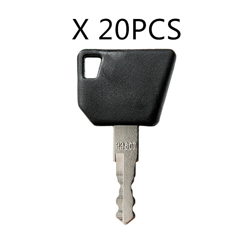 

20 PCS Key 14607 for JCB Bobcat Bomag Caterpillar Dynapac Ford Gehl Hamm Moxy New Holland Rayco Sky Trak Terex Free Shipping