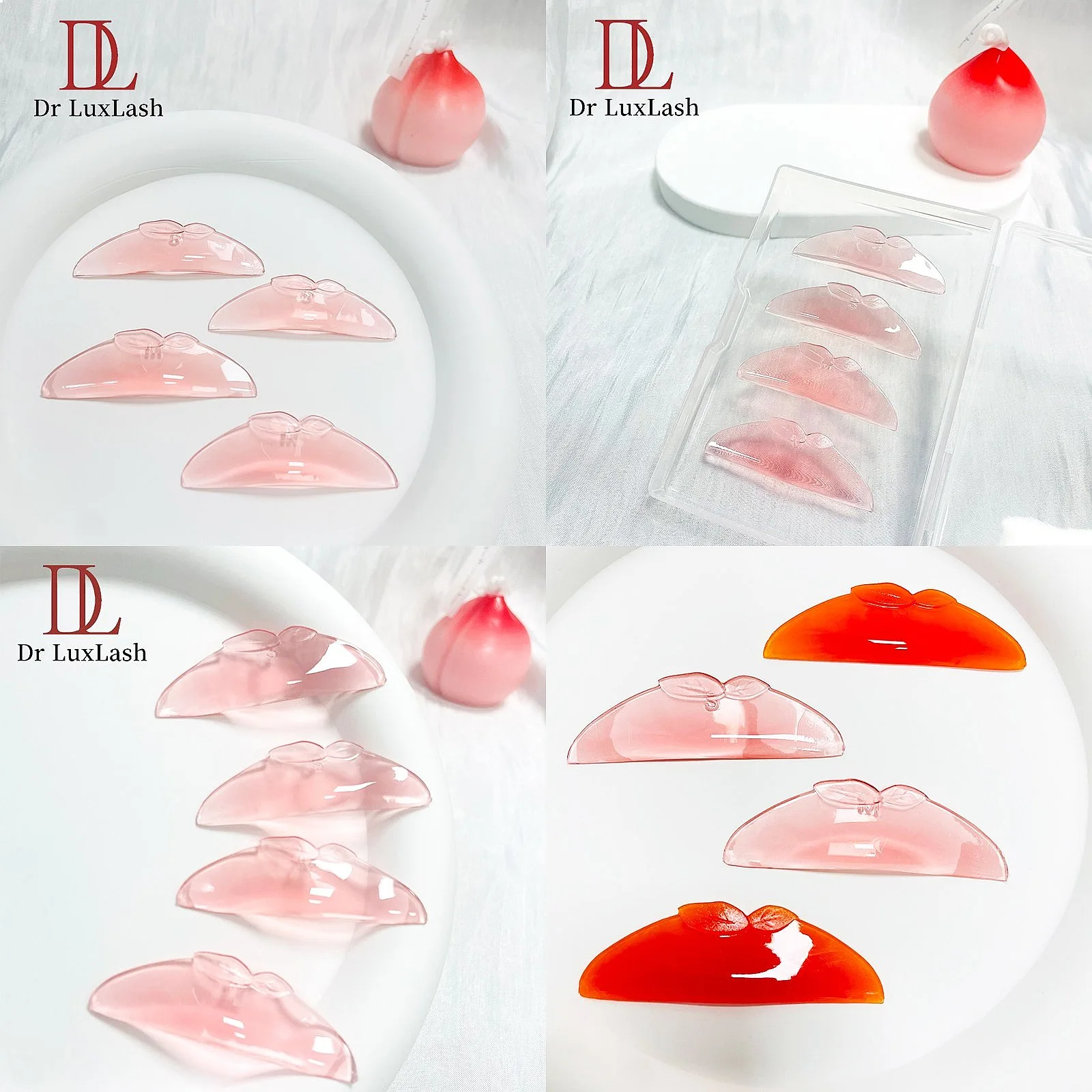 2 Pairs Lashlift Pads Shields No Glue Eyelash Lifting Shield Self Sticky Lash Lift Rods Ultra-Thin Reusable Lash Lift Pads Soft