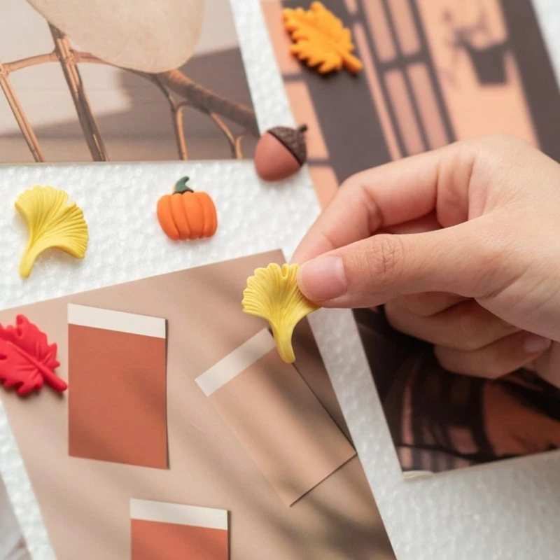 ดอกไม้ Pinecones Leaf Pushpin Cork ป้ายประกาศ Tacks หมุดวาดภาพสำหรับ Office