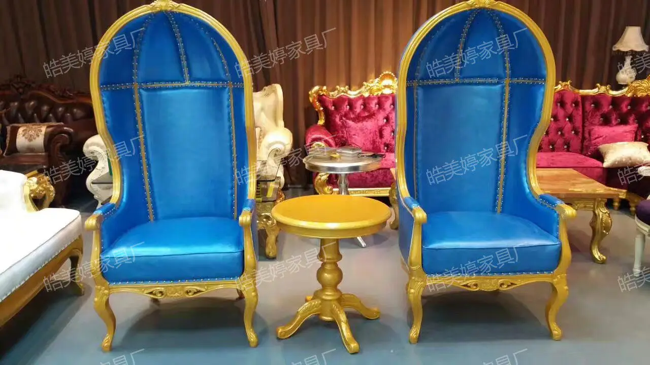 European Birdcage Chair Neoclassical Hotel Clubhouse Villa Living Room Leisure Luxury King's Concubine Chair