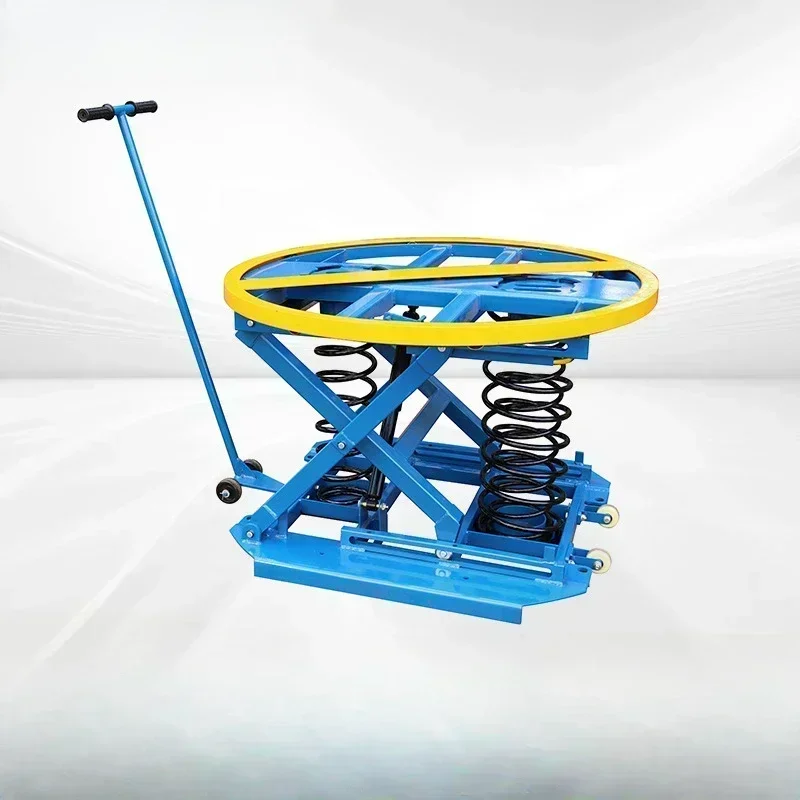 Factory Wholesale Rotary Pallet Table  Automatic Self Elevating Mechanical Scissor Lift Table