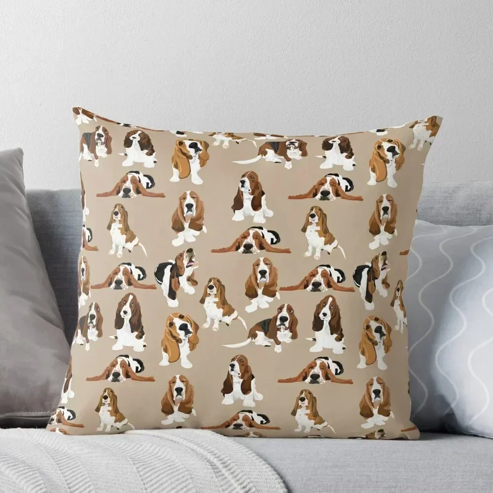 

Basset Hound Throw Pillow Anime Cushions Cover Cushions Home Decor Decorative Cushion pillow