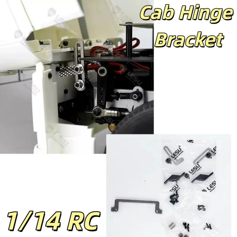 LESU Model 1/14 RC FH16 Cab Hinge Bracket LESU G-6241 For Tamiya RC 1 14 Truck FH16 750 Remote Control Parts Accessories DIY