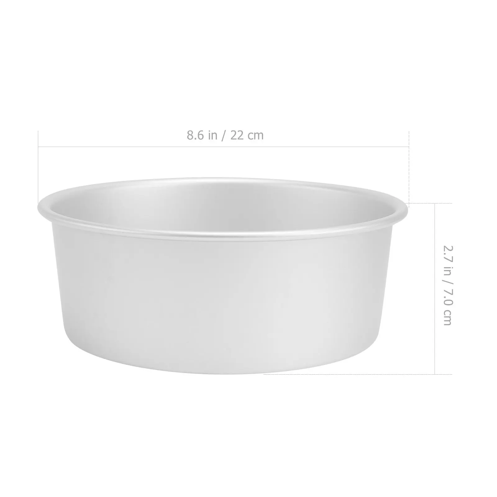 8 Inch Round Cake Pan Removable Bottom Food Grade Anodized Aluminum Alloy Baking Mold Non Stick Finish Layer Cakes Wedding