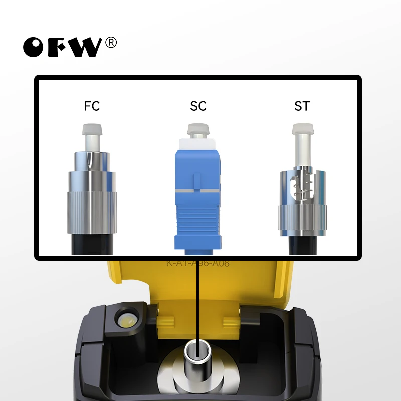 OFW Mini Visual Fault Locator Optic Fiber Cable Tester FC/SC/ST Connector RJ45 Cable Test Optical Red Laser VFL