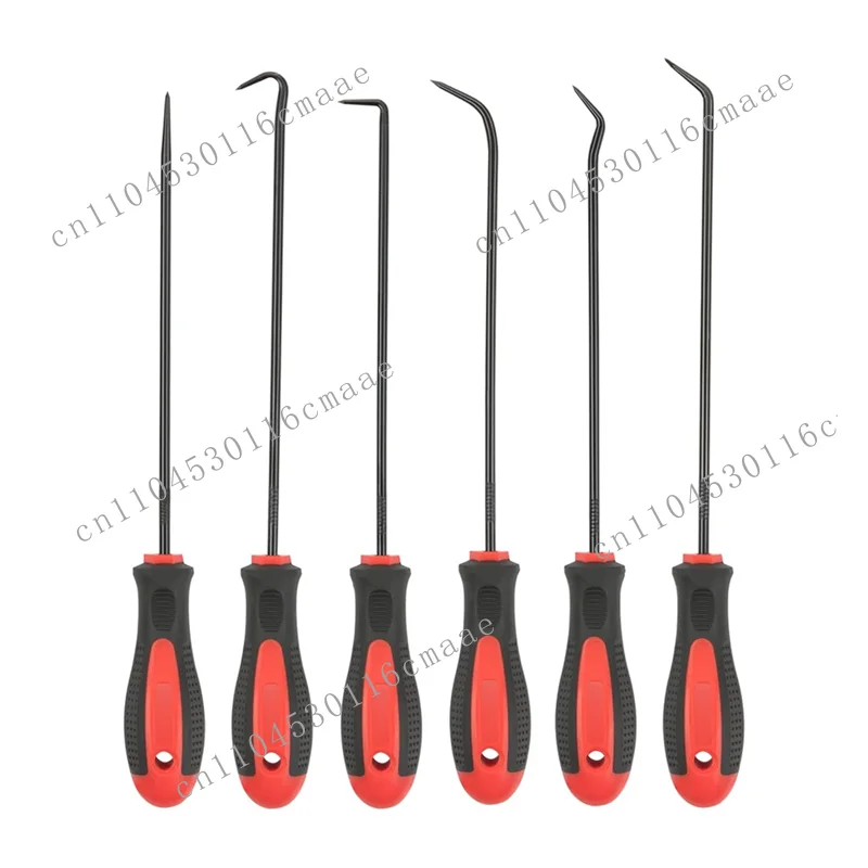 

NEW A21I-Extra Long Precision Hook and Pick Set, 6-Piece Set, Chrome Vanadium Steel Shaft, for Remove Hoses and Gaskets