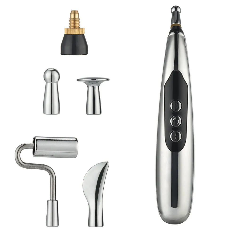

Massage Pen Handheld Tool Reusable ABS Material Acupuncture Device Portable Pain Relief Neck Waist Legs Back Massager Electric
