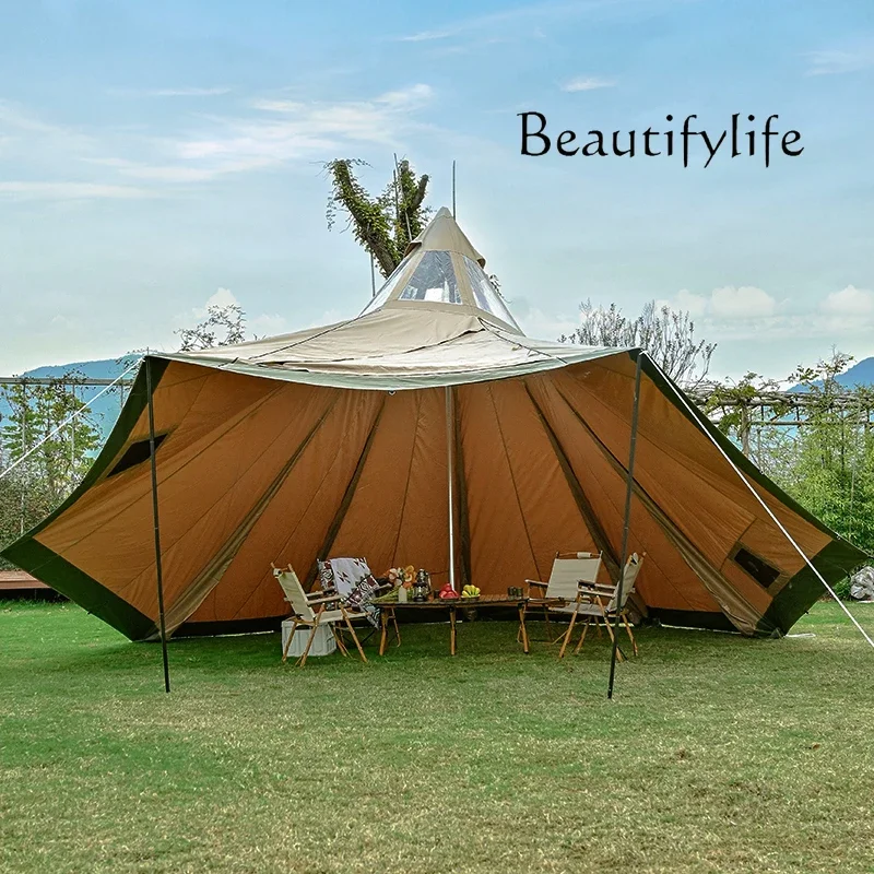

décoration maison Outdoor Shelter Rain-Proof Exquisite Camping Thickened Tent Camping Equipment Light Luxury Teepee Tent