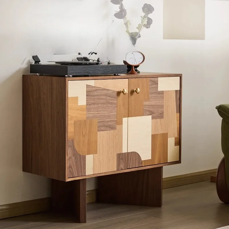 

Medieval all-solid wood locker, tea cabinet, living room home combination, new locker, retro wall small side cabinet