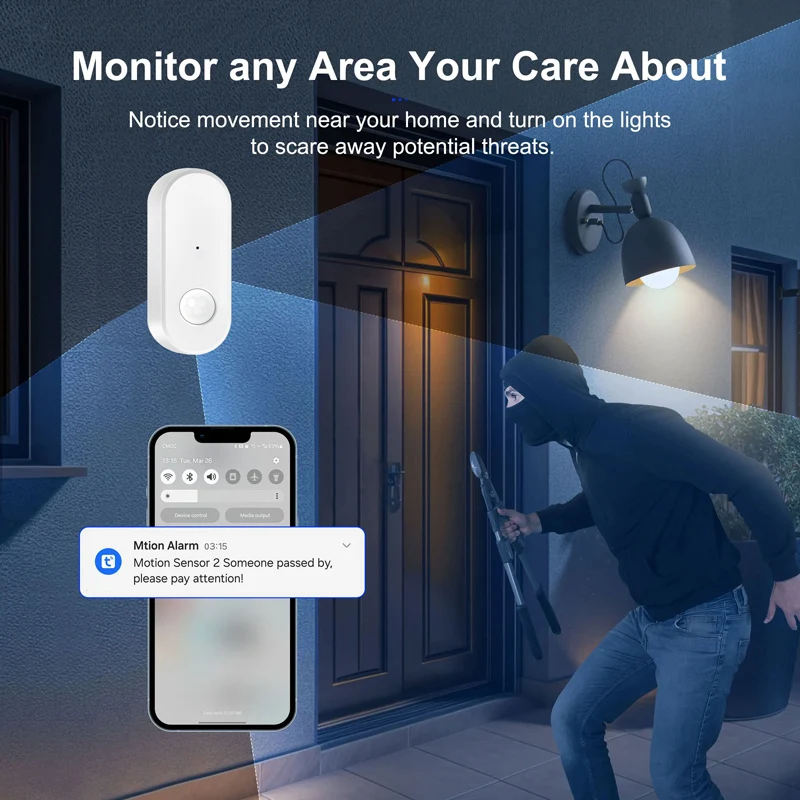 Tuya Zigbee PIR Sensore di movimento Rivelatore a infrarossi per il corpo umano Allarme di sicurezza domestica Controllo APP Smart Life